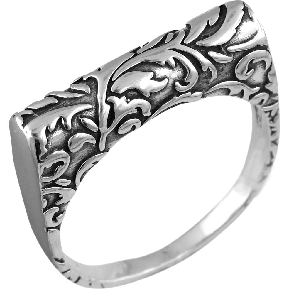 Кольцо из чернёного серебра (арт. 870358)