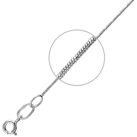 Цепочка плетения "Шнурок" из серебра (арт. 870811)