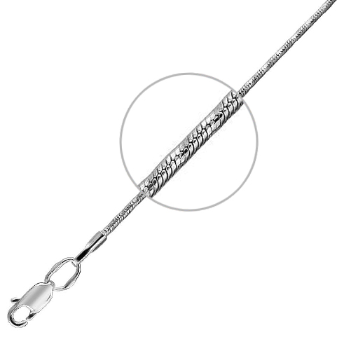 Цепочка плетения "Шнурок" из серебра (арт. 870820)