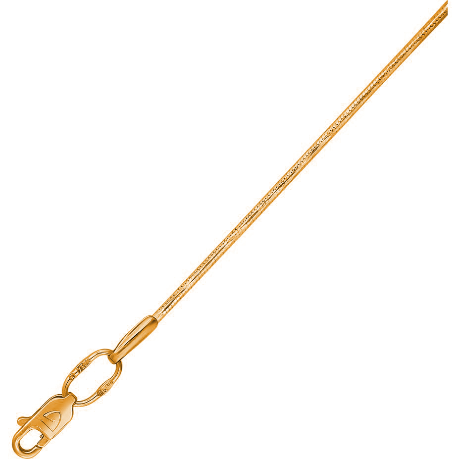 Цепочка плетения "Шнурок" из красного золота (арт. 872468)