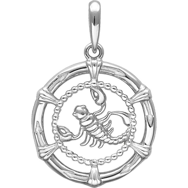 Подвеска "Скорпион" из серебра (арт. 873476)