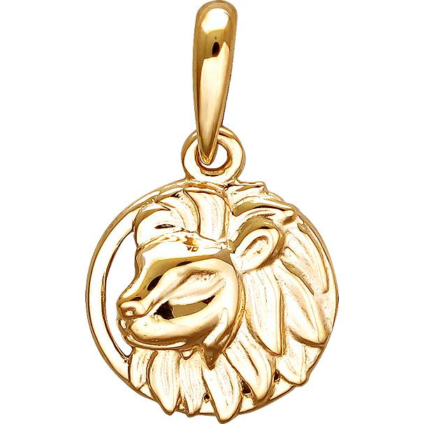 Подвеска "Лев" из красного золота (арт. 873849)