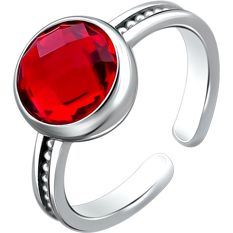 Кольцо с 1 сапфировым стеклом из серебра (арт. 874400)