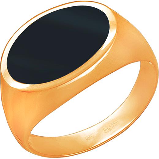Кольцо с 1 ониксом из красного золота (арт. 878081)