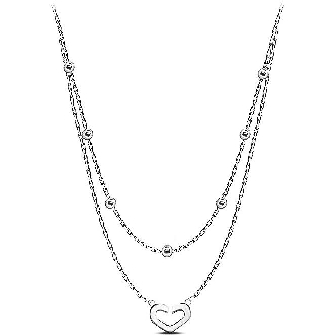 Колье Сердце из серебра (арт. 900175)