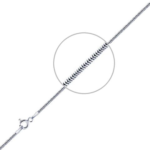 Цепочка плетения "Шнурок" из серебра (арт. 915434)