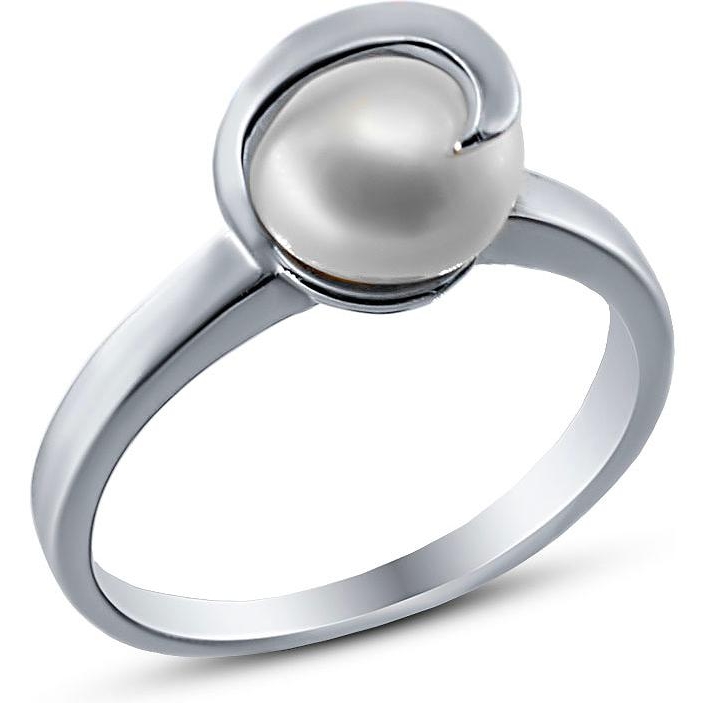 Кольцо с жемчугом из серебра (арт. 922699)