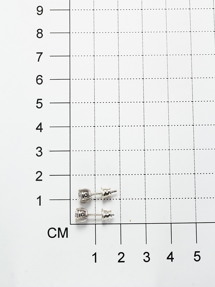 Серьги с 2 кристаллами swarovski из серебра (арт. 2055955)