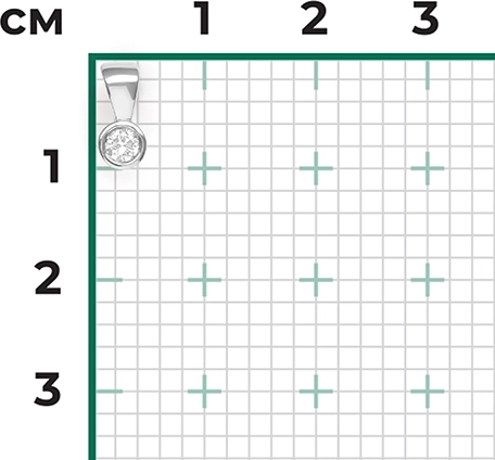 Подвеска с 1 бриллиантом из белого золота (арт. 2217440)