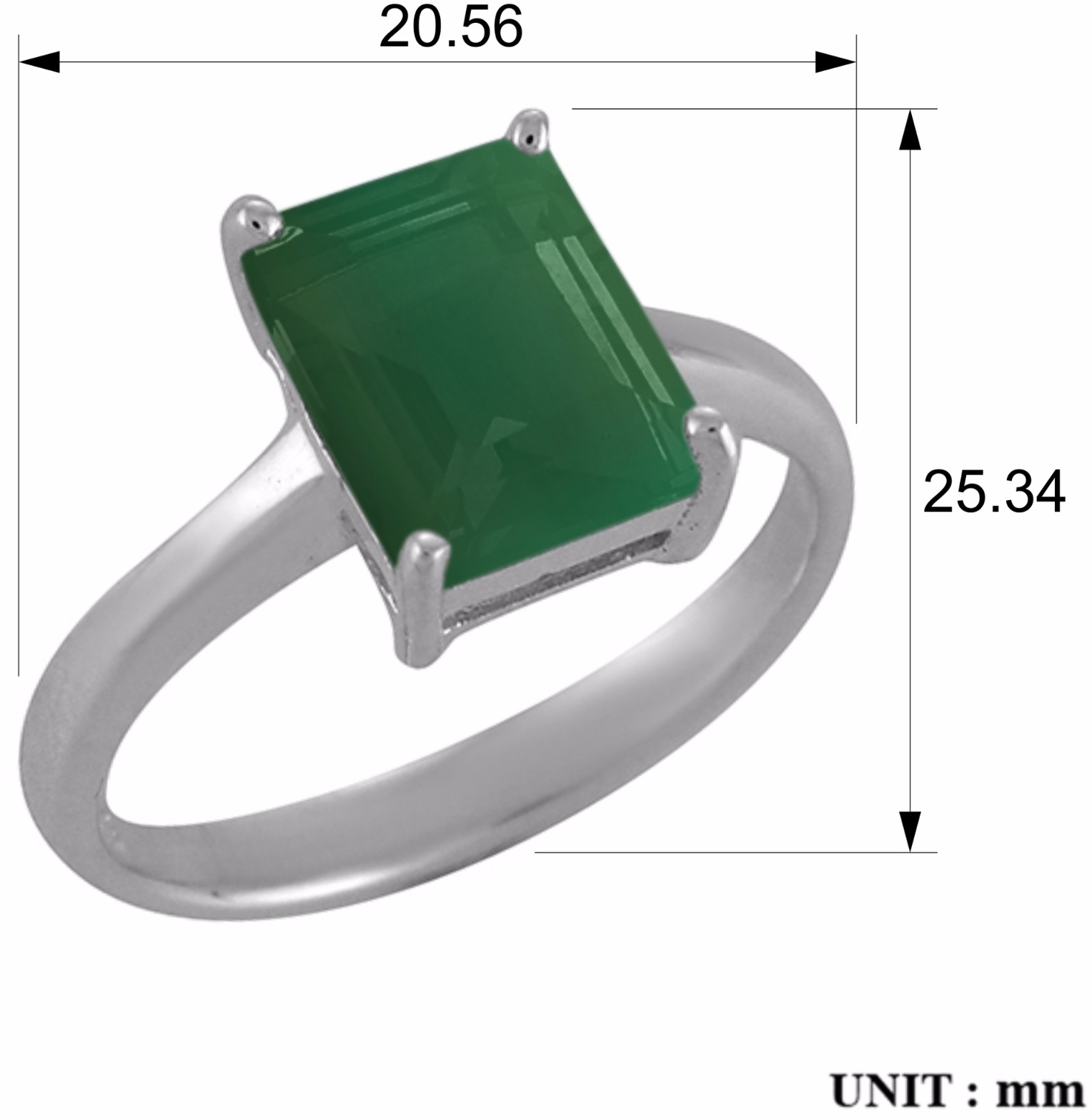 Кольцо с изумрудами из серебра (арт. 2391406)