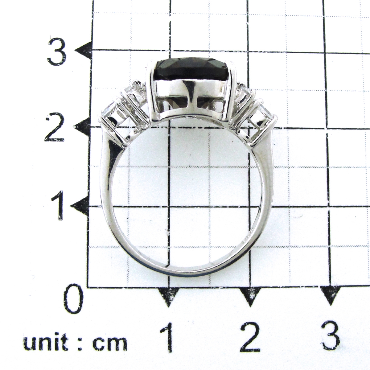 Кольцо с раухтопазами и фианитами из серебра (арт. 2391512)