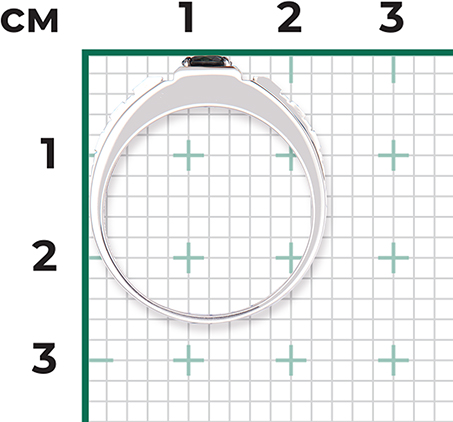 Кольцо с 1 сапфиром из белого золота (арт. 2440664)