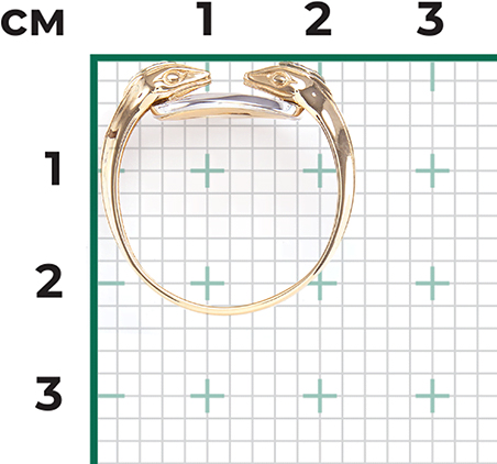 Кольцо с 6 бриллиантами из комбинированного золота (арт. 2444540)