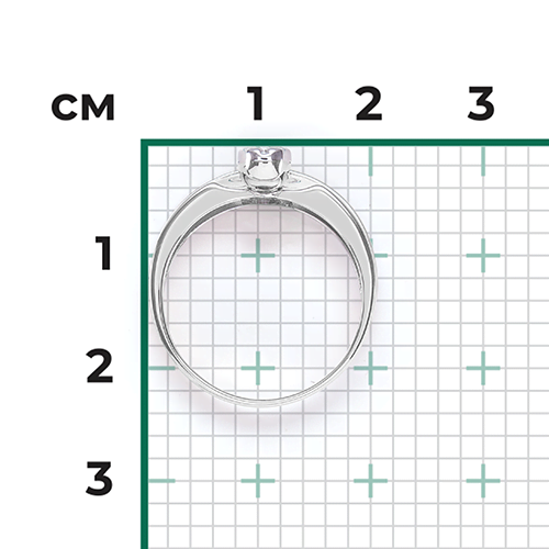 Кольцо из белого золота (арт. 2445035)