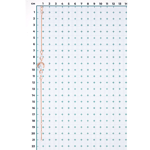 Браслет Месяц с топазами из комбинированного золота (арт. 2445457)