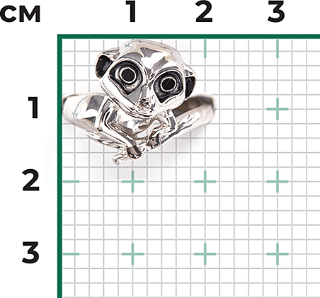 Кольцо с эмалью из серебра (арт. 2446223)