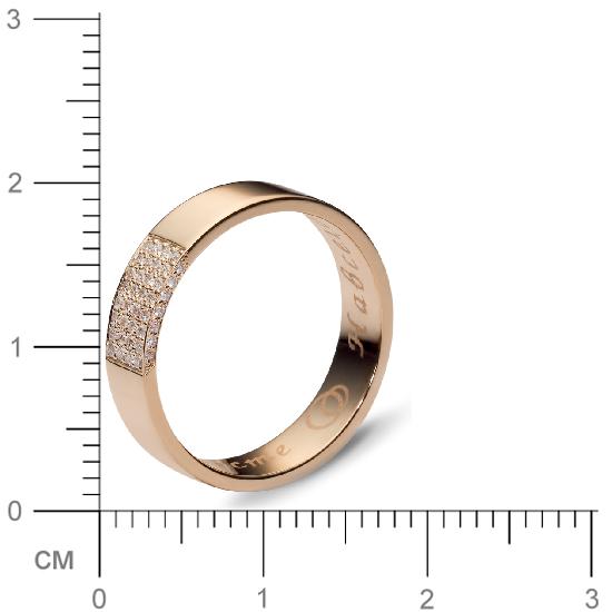 Кольцо с 21 бриллиантами из красного золота (арт. 301098)