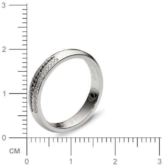 Кольцо с 45 бриллиантами из белого золота (арт. 301145)
