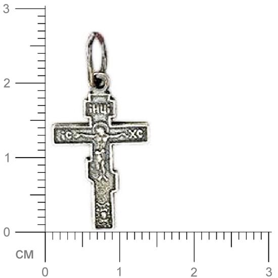 Крестик из чернёного серебра (арт. 319259)