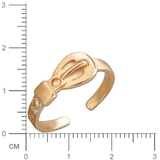 Кольцо безразмерное Ремешок из красного золота (арт. 323192)
