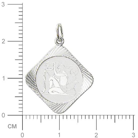 Подвеска "Водолей" из серебра (арт. 337073)
