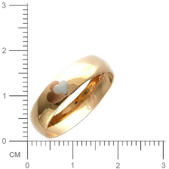 Обручальное кольцо из красного золота (арт. 341074)