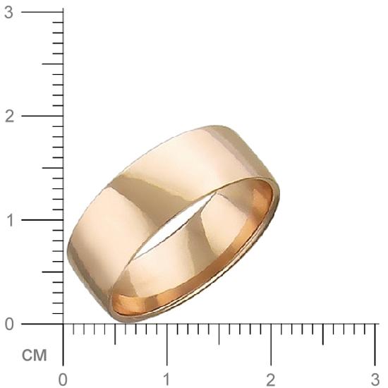 Обручальное кольцо из красного золота (арт. 341081)