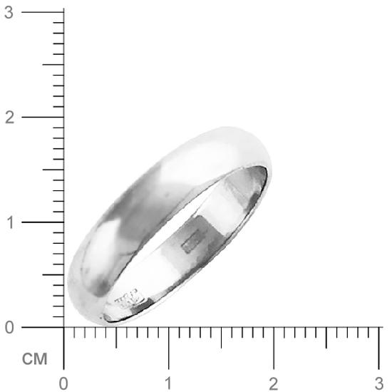 Обручальное кольцо из белого золота (арт. 341090)