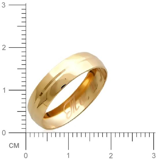 Обручальное кольцо из красного золота (арт. 341169)
