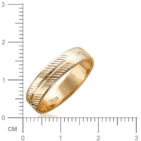 Обручальное кольцо из красного золота (арт. 341173)