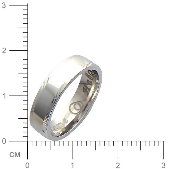 Обручальное кольцо из белого золота (арт. 341185)