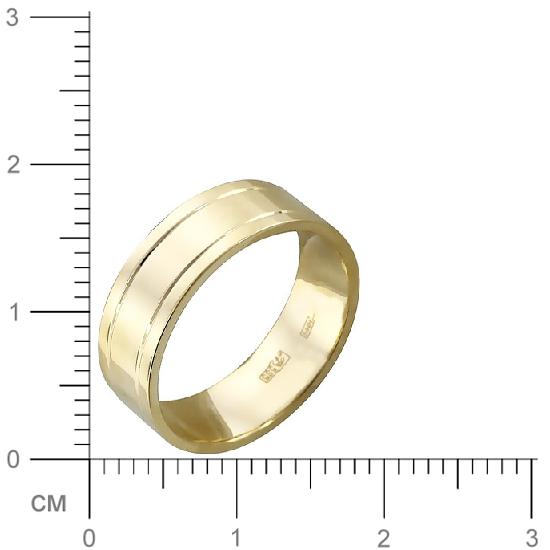 Обручальное кольцо из желтого золота (арт. 341197)