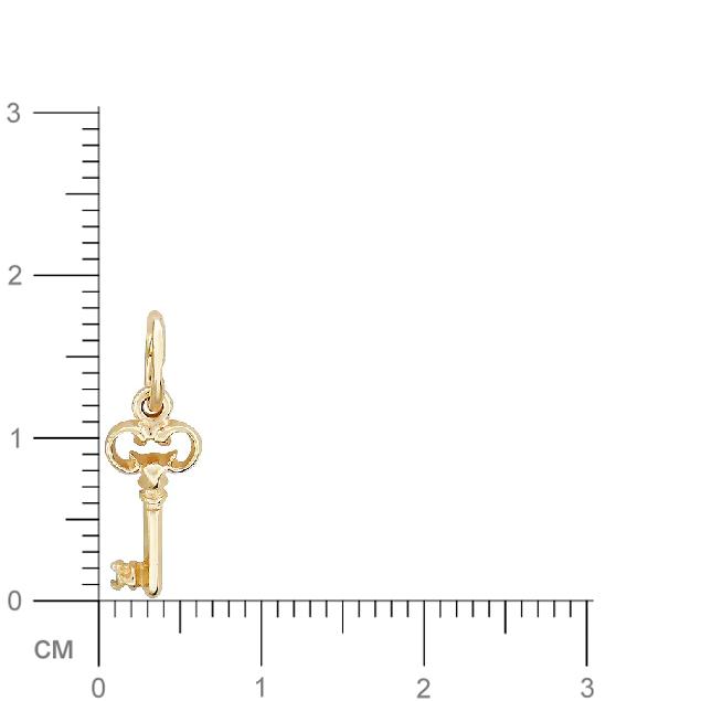 Подвеска Ключик из красного золота (арт. 341249)