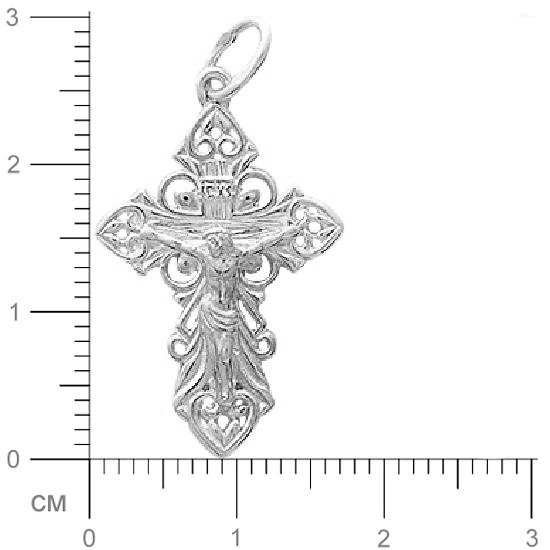 Крестик из серебра (арт. 342709)