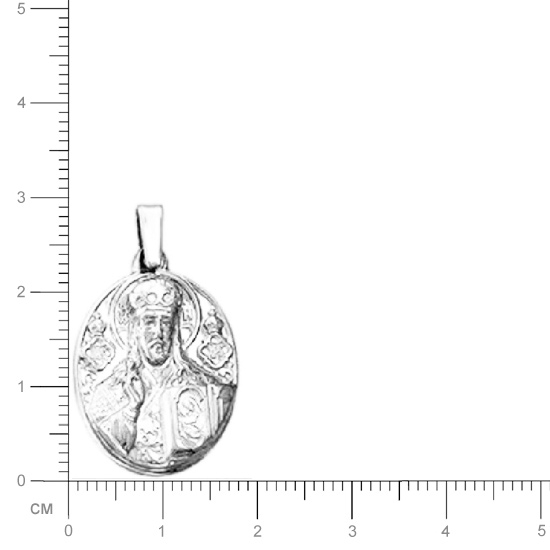 Подвеска-иконка "Господь Вседержитель" из серебра (арт. 347754)