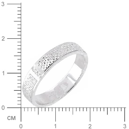 Обручальное кольцо из серебра (арт. 351337)
