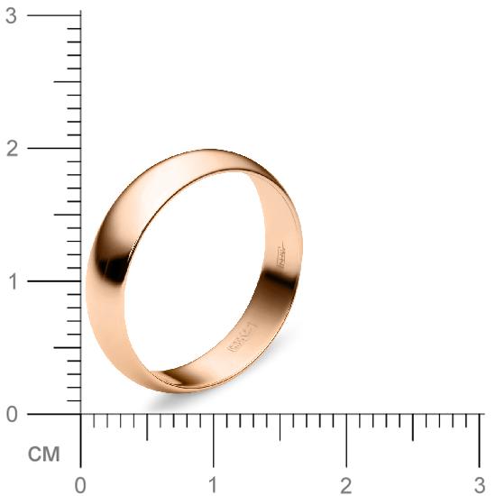 Обручальное кольцо из красного золота  (арт. 351629)
