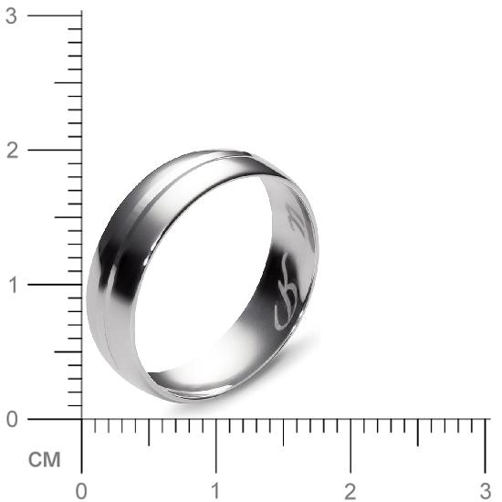 Обручальное кольцо из белого золота  (арт. 351714)