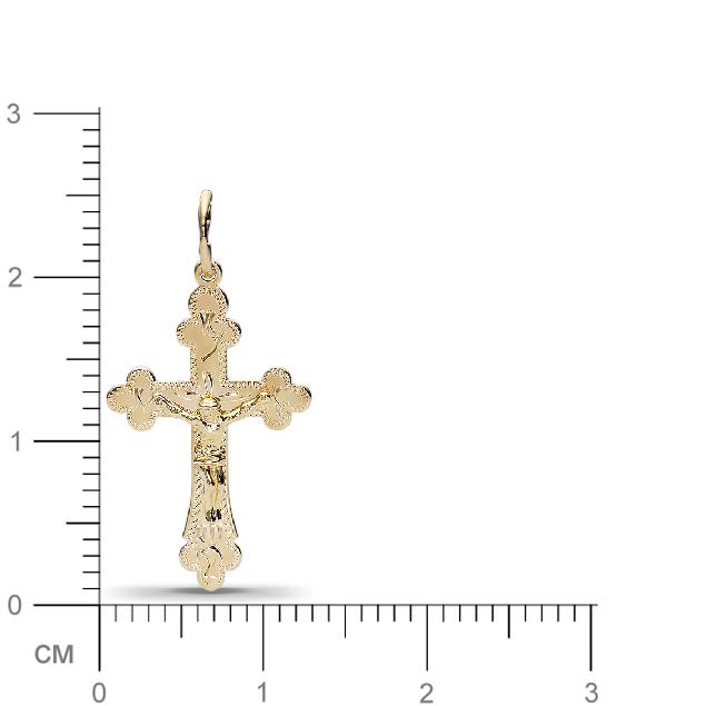 Крестик из жёлтого золота  (арт. 352585)