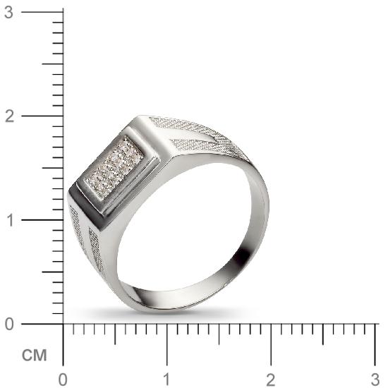 Кольцо с 12 фианитами из серебра 925 пробы (арт. 354336)