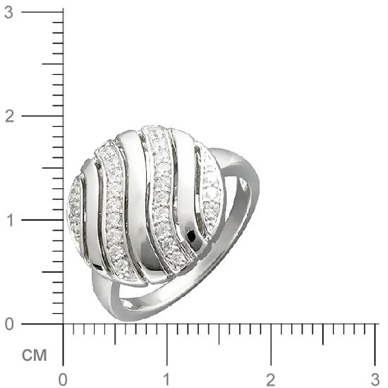 Кольцо с фианитами из серебра 925 пробы (арт. 354868)