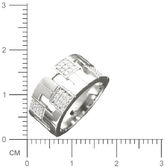 Кольцо с фианитами из серебра 925 пробы (арт. 362521)