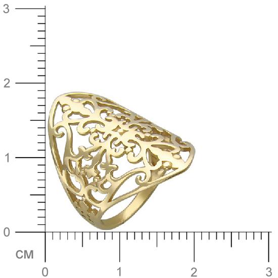 Кольцо из желтого золота (арт. 366684)