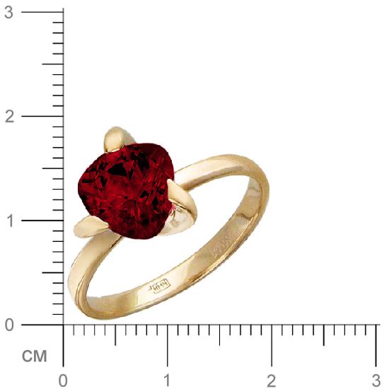 Кольцо с гранатом из красного золота (арт. 367068)