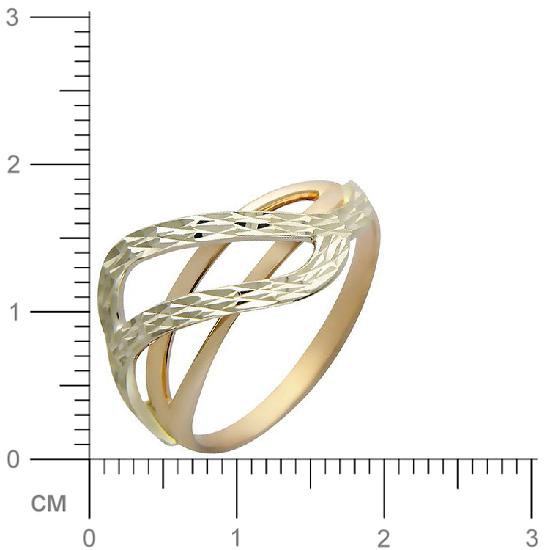 Кольцо из комбинированного золота (арт. 367511)