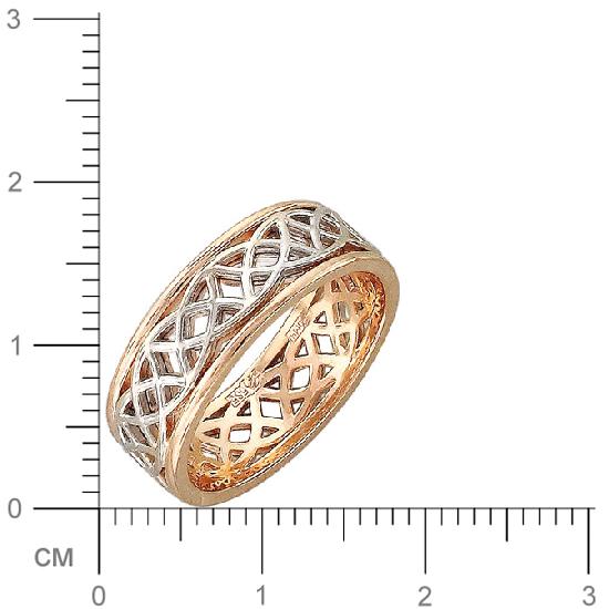 Обручальное кольцо из комбинированного золота (арт. 367684)