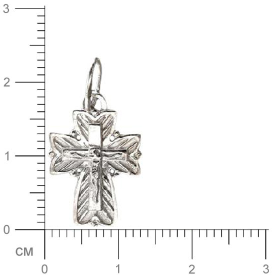 Крестик из серебра (арт. 384200)
