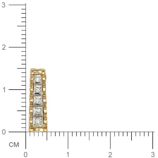Подвеска с бриллиантом из комбинированного золота (арт. 421449)