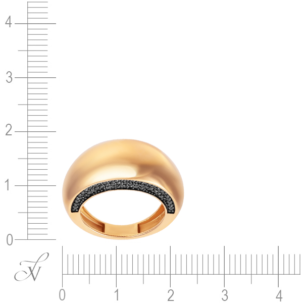 Кольцо с 104 бриллиантами из красного золота (арт. 704597)
