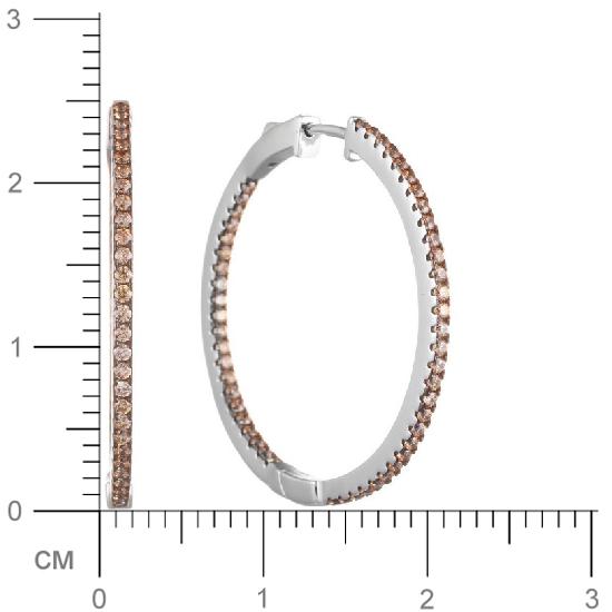 Кольцо с фианитами из серебра (арт. 742097)